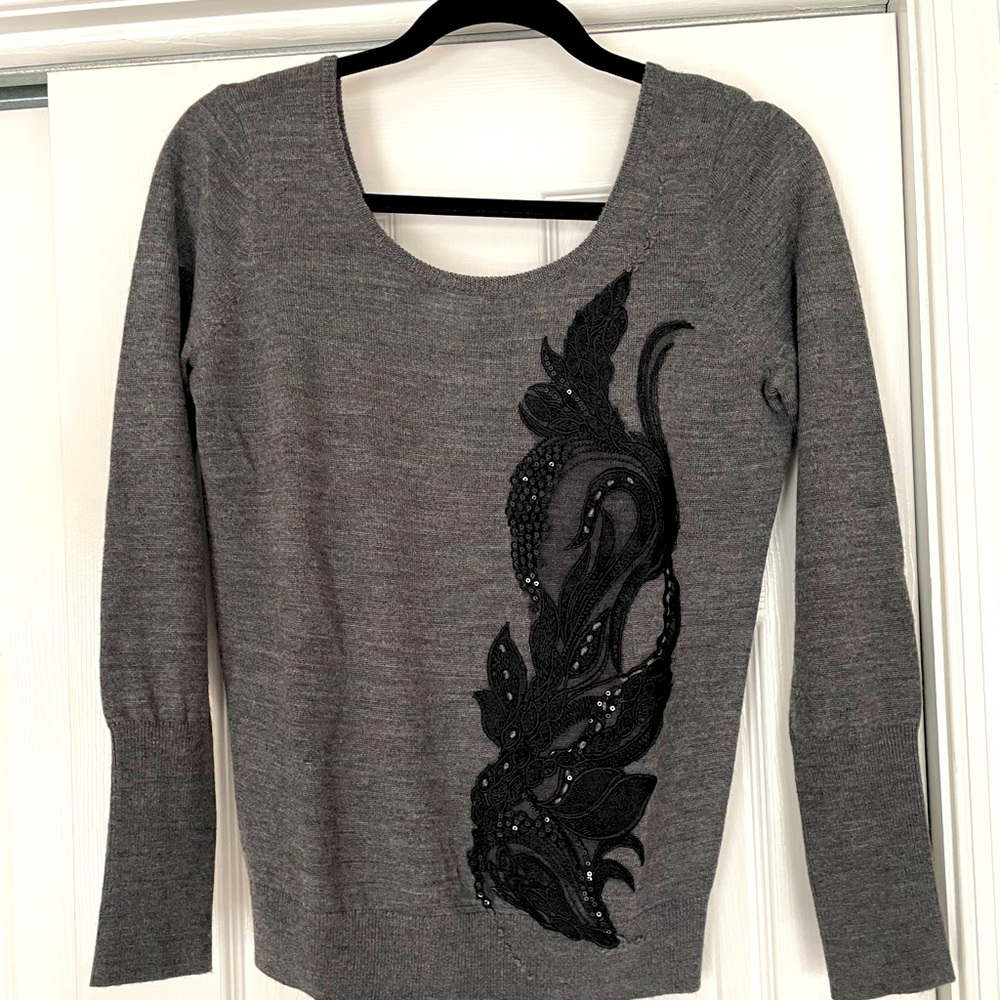 Angel of the North Gray Sweater